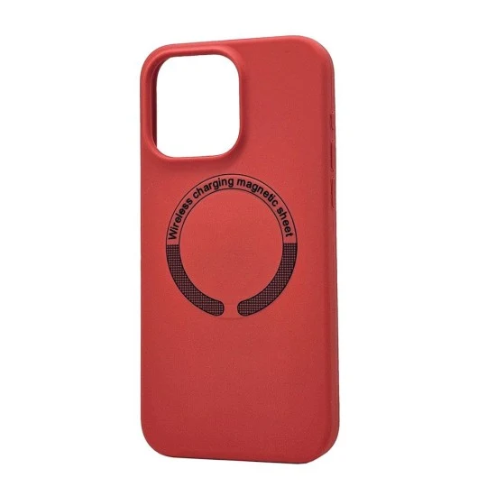 Magsafe Silicone Case For iPhone 16 (red)