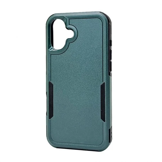 Traveler Hybrid Case For iPhone 16 Plus (green)