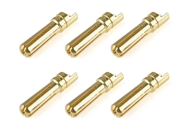Corally Plug Male Or 4.0mm Droit (x6) 50152