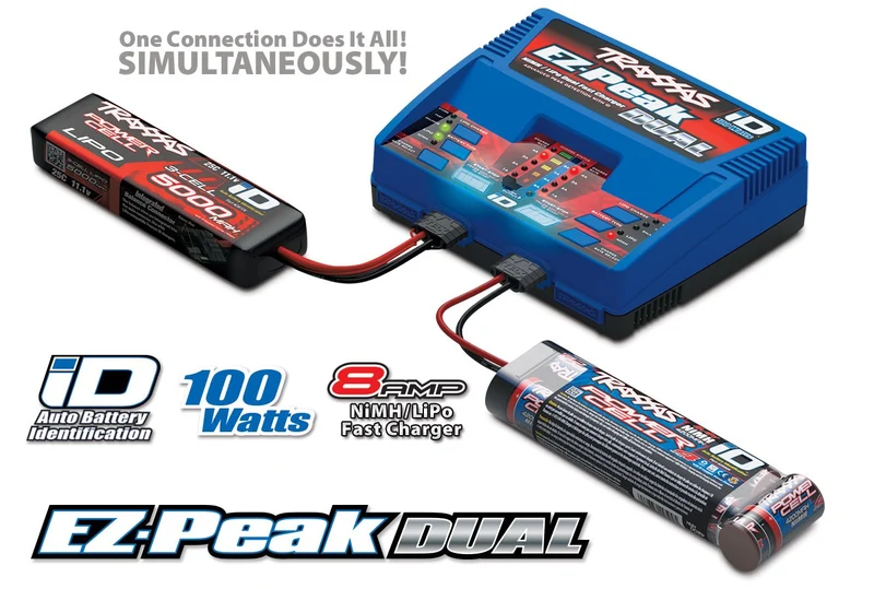 Traxxas Chargeur EZ-Peak Dual iD 100W 2972GX