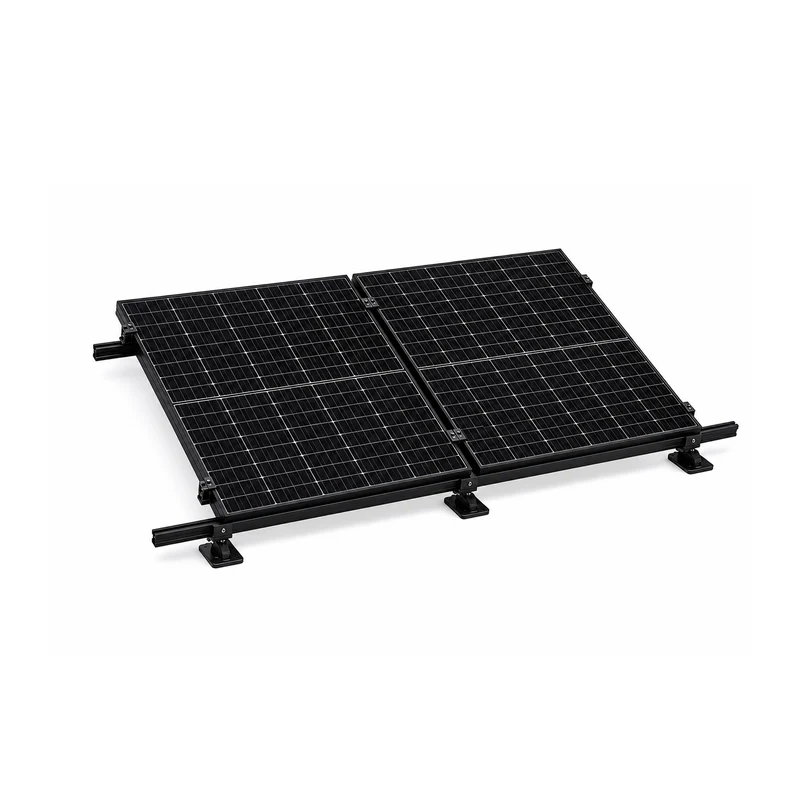 Elios Black 2-Panel Solar Rail Mounting Kit for Portrait Installation