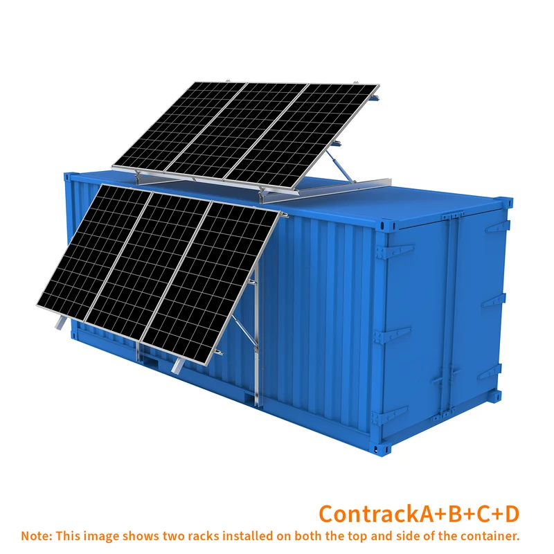Elios Contrack A+B+C | Container Racking for 3 Solar Panels