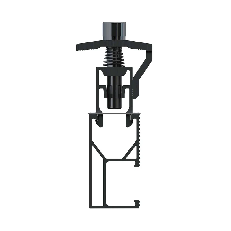 Elios Black Universal End & Middle Clamp for 30/35/40mm Solar Panels