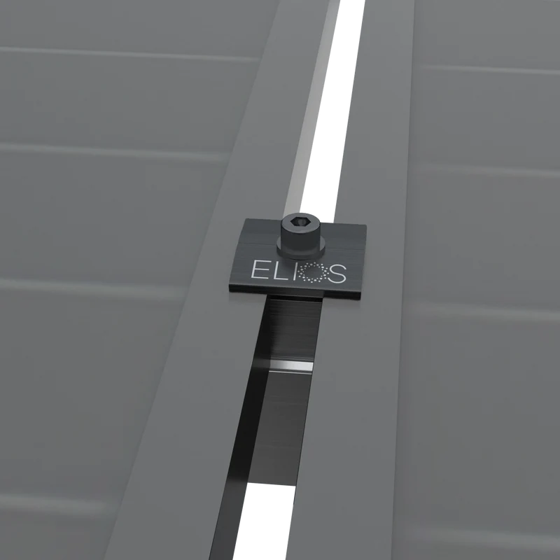 Elios Black Universal End & Middle Clamp for 30/35/40mm Solar Panels