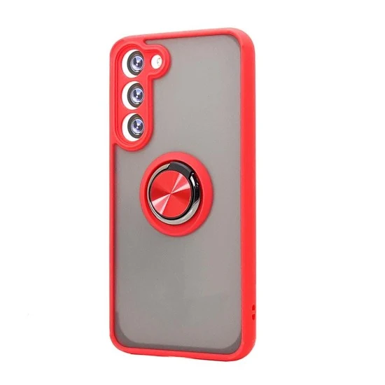 TPU Case w/ Magnetic Ring for Samsung S25 Plus (red)