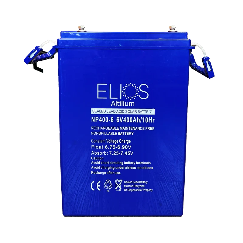 Elios Altilium 6V-400 | Sealed Rechargeable Lead Acid AGM Battery | 6V-400Ah