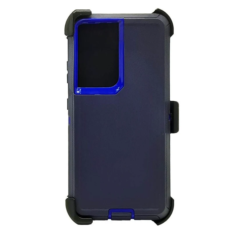 Defender Case w/ Clip For Samsung S22 Ultra (blue)