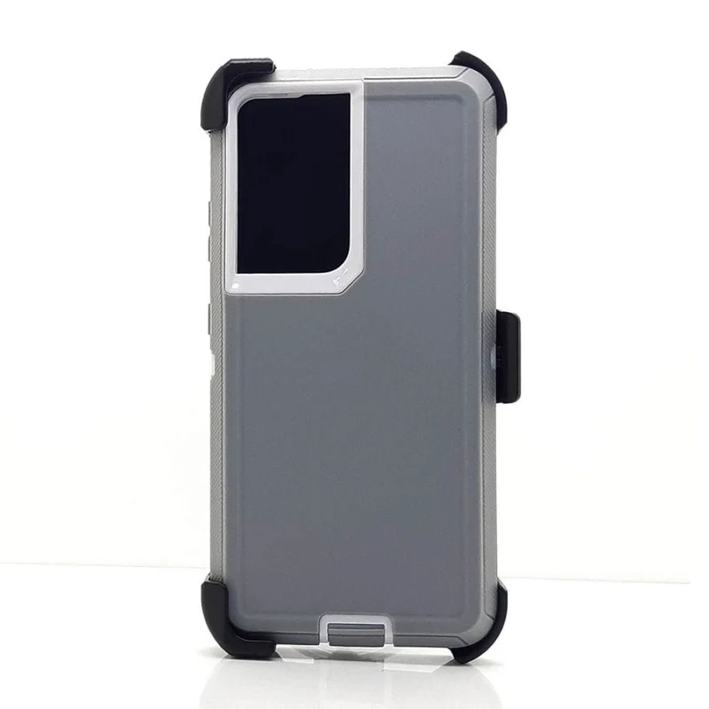 Defender Case w/ Clip For Samsung S22 Ultra (grey)