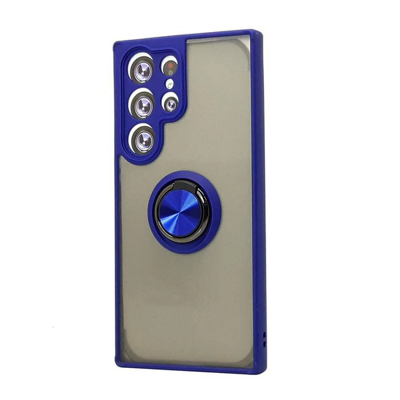 TPU Case w/ Magnetic Ring for Samsung S22 Ultra (blue)