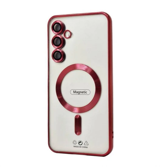 Electroplated Magsafe TPU Case for Samsung Galaxy S23 Ultra (red)