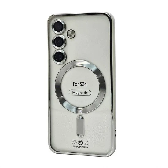 Electroplated Magsafe TPU Case for Samsung Galaxy S23 (silver)