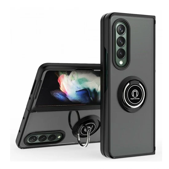 TPU Case w/ Magnetic Ring for Samsung Z Fold 6 (black)