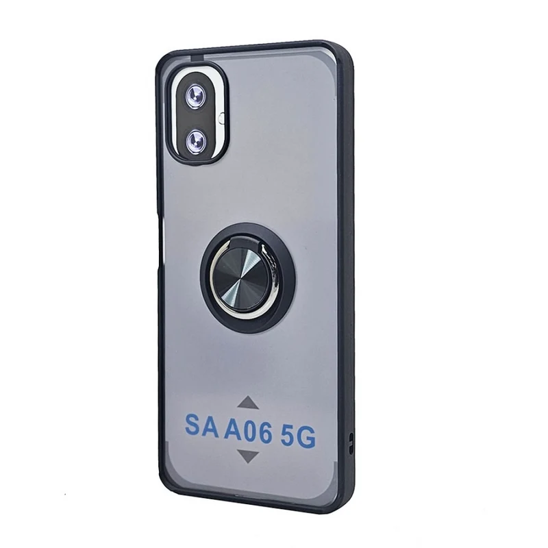 TPU Case w/ Magnetic Ring for Samsung A06 (black)