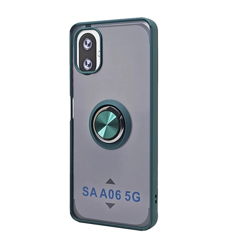 TPU Case w/ Magnetic Ring for Samsung A06 (green)