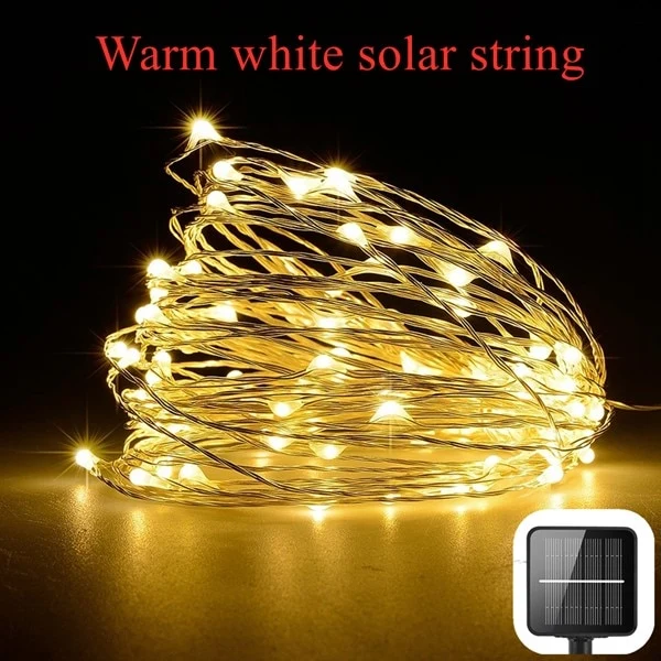 21m/31m/41m/51m LED Outdoor Solar Lamp LEDs String Lights Fairy Holiday Christmas Party Garland Solar Garden Waterproof Lights