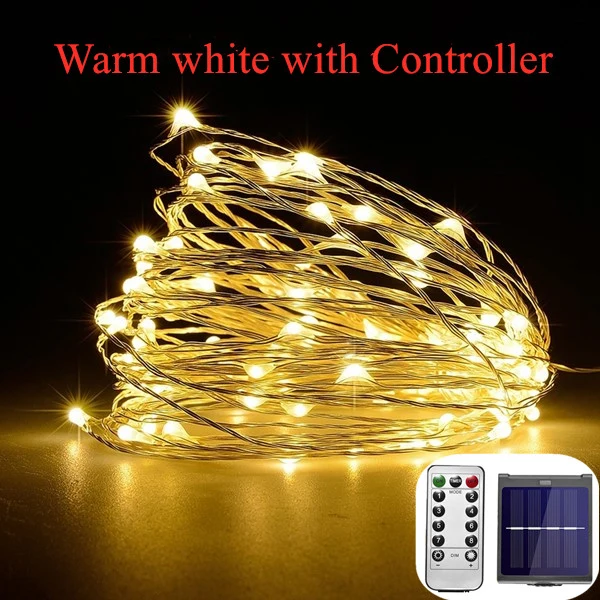 21m/31m/41m/51m LED Outdoor Solar Lamp LEDs String Lights Fairy Holiday Christmas Party Garland Solar Garden Waterproof Lights