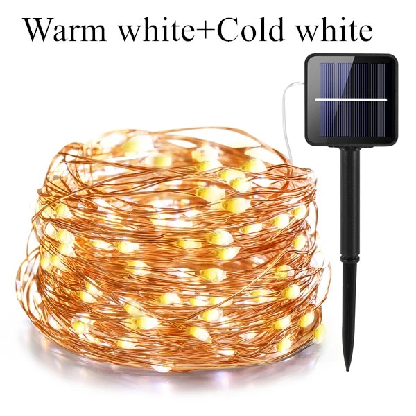 21m/31m/41m/51m LED Outdoor Solar Lamp LEDs String Lights Fairy Holiday Christmas Party Garland Solar Garden Waterproof Lights