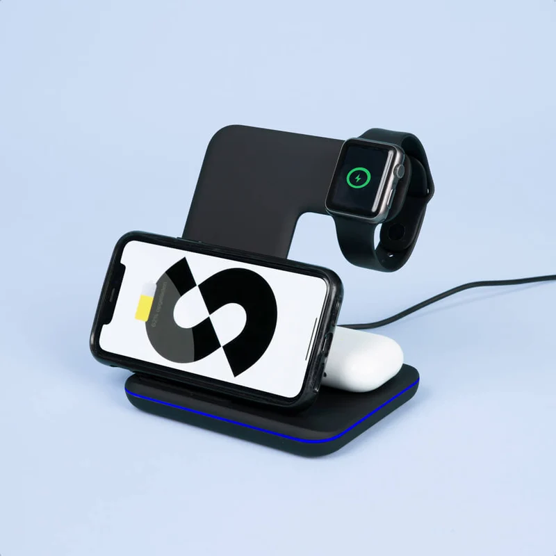 Draadloze oplader 3-in-1 voor Apple en Android