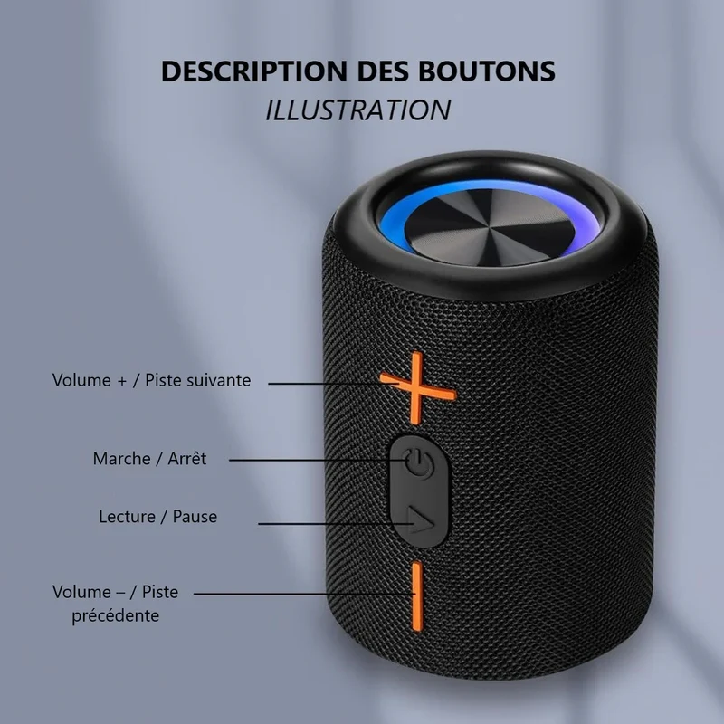 Enceinte Bluetooth – Son Puissant & Design