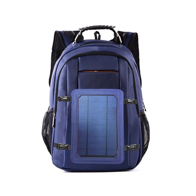 New Solar Charging USB Backpack men Fashion Casual Business Backpack Oxford Cloth Outdoor Bag