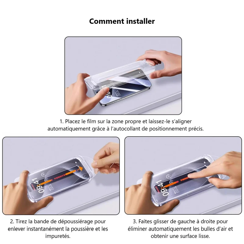 Film de Protection Anti-Espion Platyne pour iPhone 17 Pro – Confidentialité et Protection Optimale