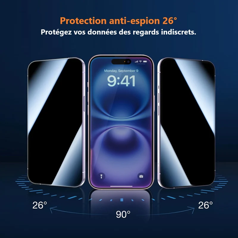 Film de Protection Anti-Espion Platyne pour iPhone 17 Air – Confidentialité et Protection Optimale