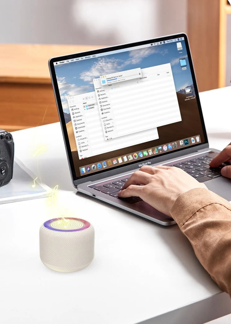 Enceinte Bluetooth Portable avec LED & Basses Puissantes