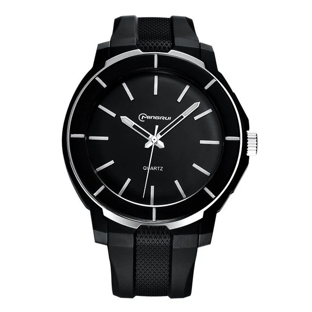 Hot Men's Waterproof Watch Girl Student Simple Table Cool Night Import Movement Organic Glass Mirror Glass PU Strap School Gift