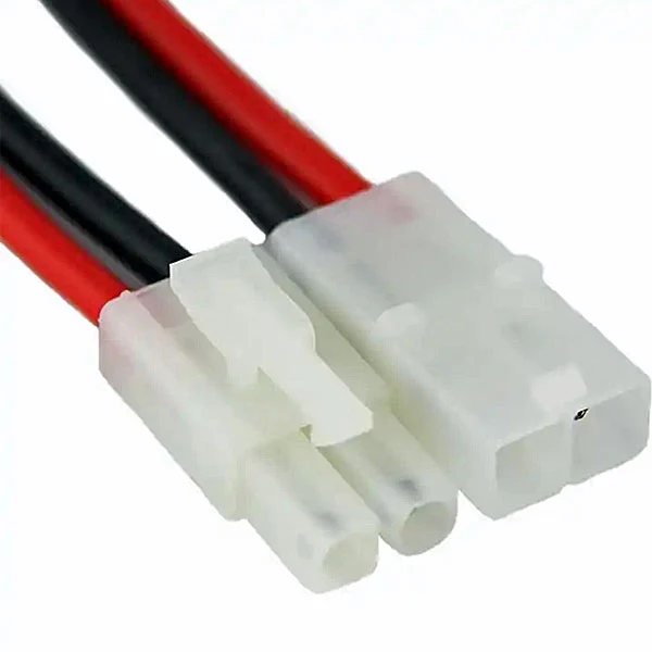 2-PIN TAMIYA M/F 16 CONNECTORS W/16G WIRE LEADS