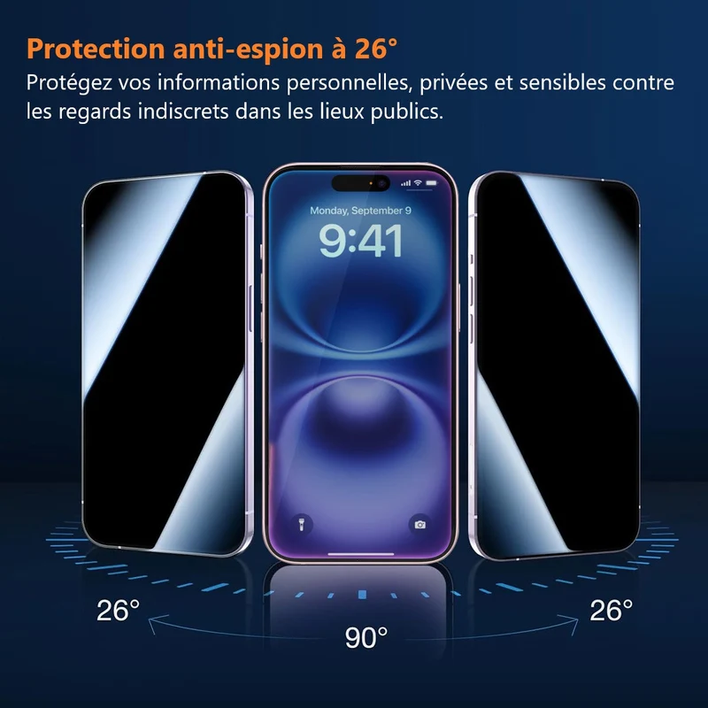 Film de Protection en Verre Trempé Platyne pour iPhone 16PRO MAX - Anti-Poussière, Sans Bulles et Haute Résistance