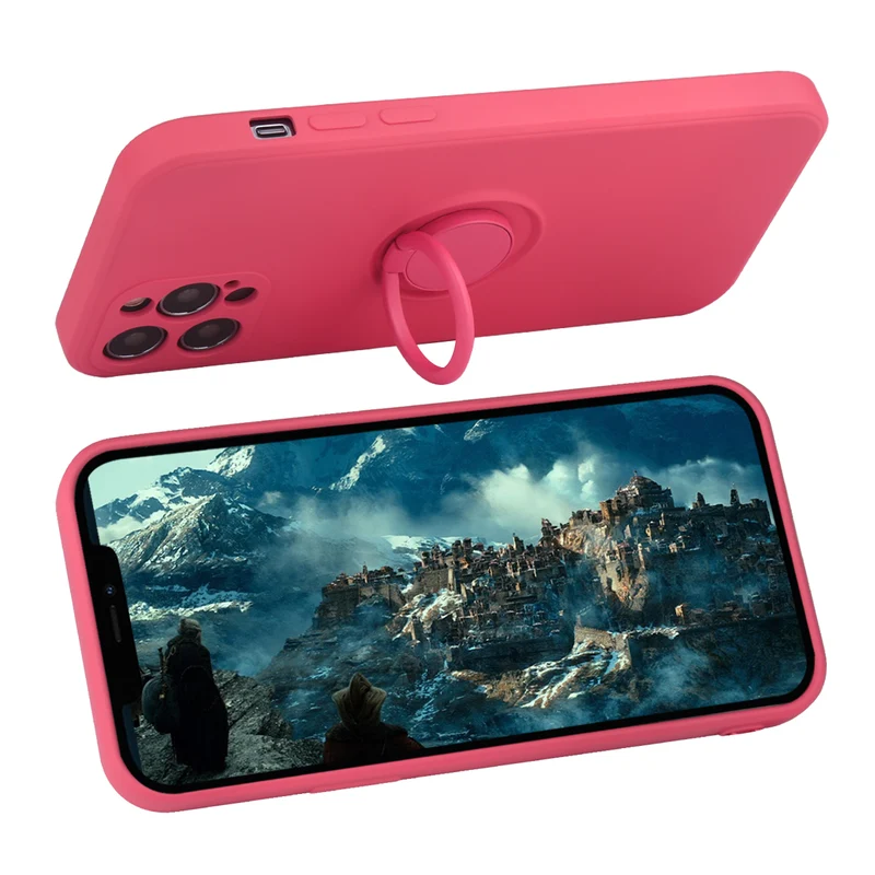 Coque Silicone avec Anneau Magnetique