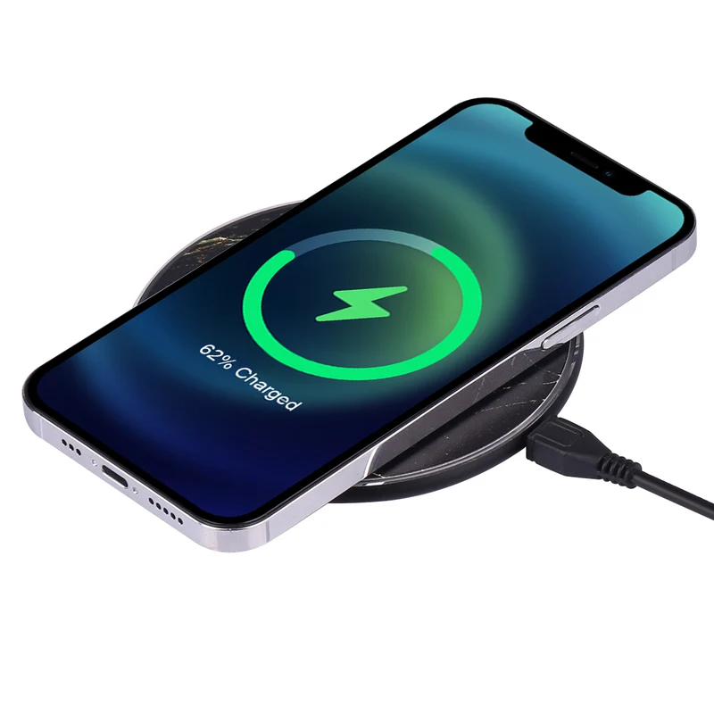 Chargeur Rapide a Induction - Marbre Noir