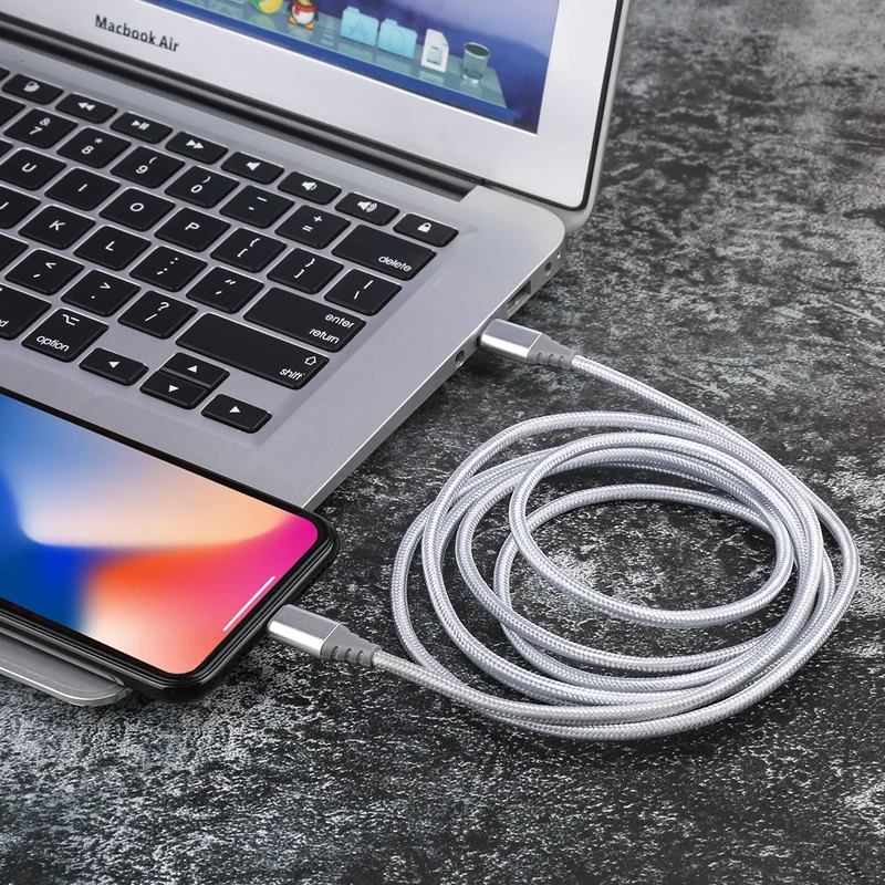 Câble USB C vers Lightning 2 Mètres