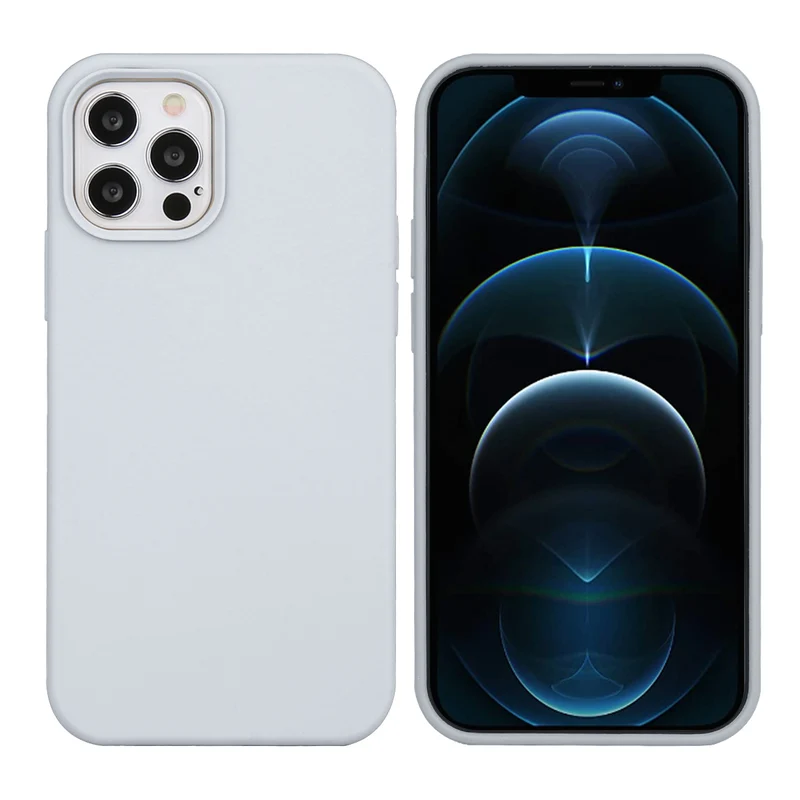 Coque pour Iphone 12 PRO Rigide en Silicone - Argent