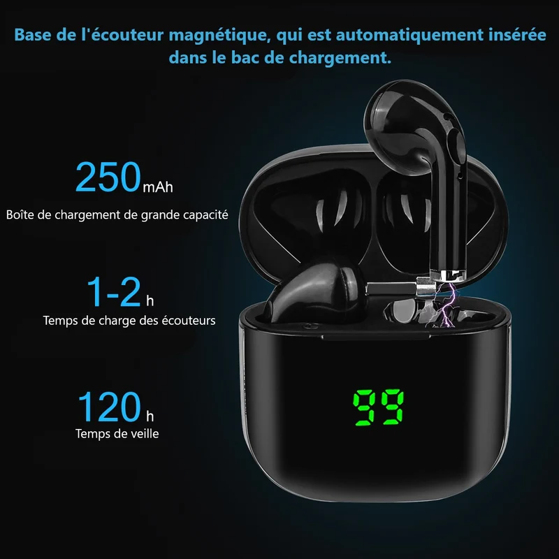 Ecouteurs Bluetooth avec Reduction de Bruit