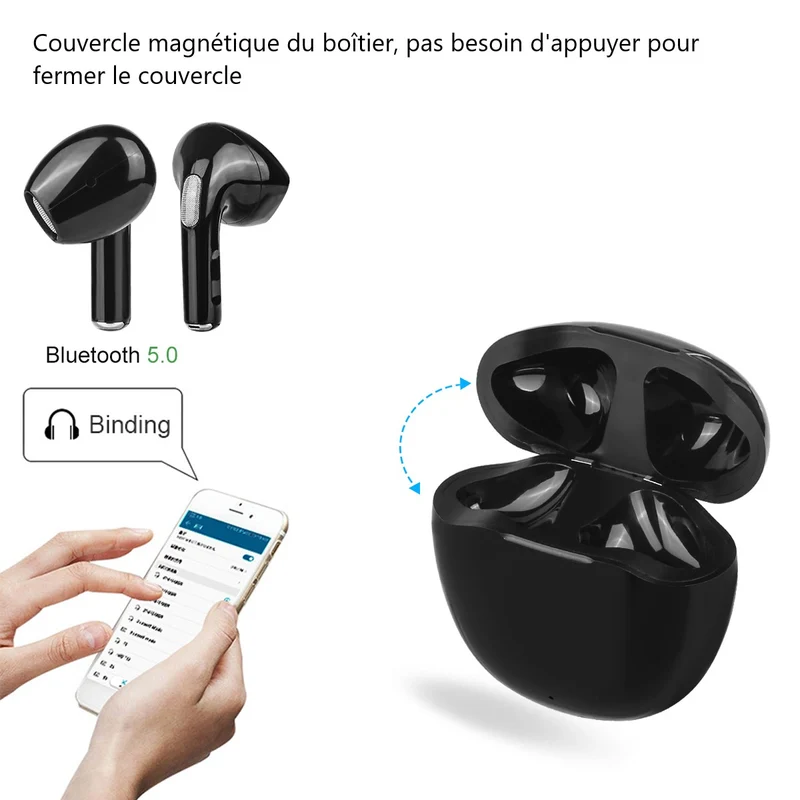 Ecouteurs Bluetooth avec Reduction de Bruit