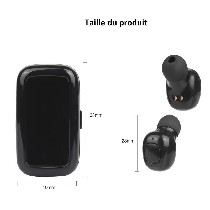 Ecouteurs Bluetooth avec Reduction de Bruit - Noir mini