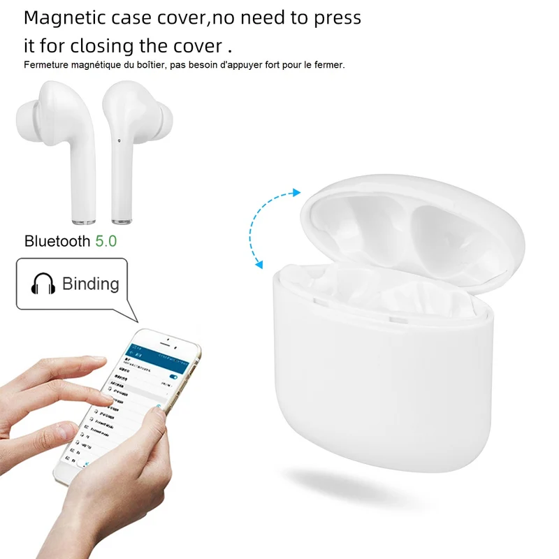 Ecouteurs Tactiles Bluetooth V5.0+edr et Micro Integre - Blanc