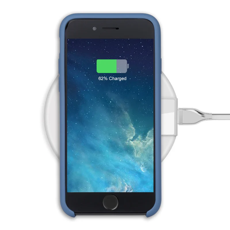 Coque pour Iphone 7/8 Rigide en Silicone - Bleu