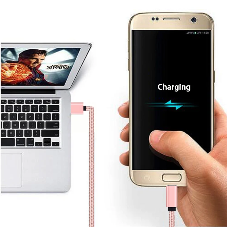 Câble USB vers Usb-C 1 Mètre - Rose