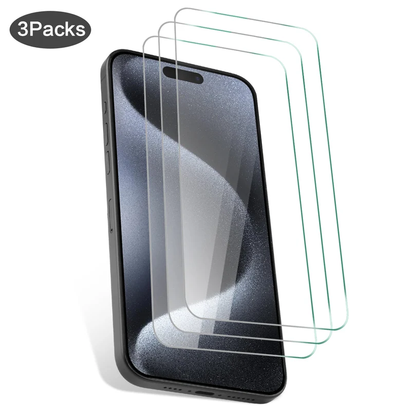 Pack de 3 Verres Trempes Iphone 15 PRO MAX