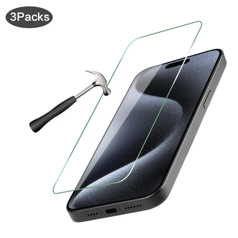 Pack de 3 Verres Trempes Iphone 15 PRO MAX