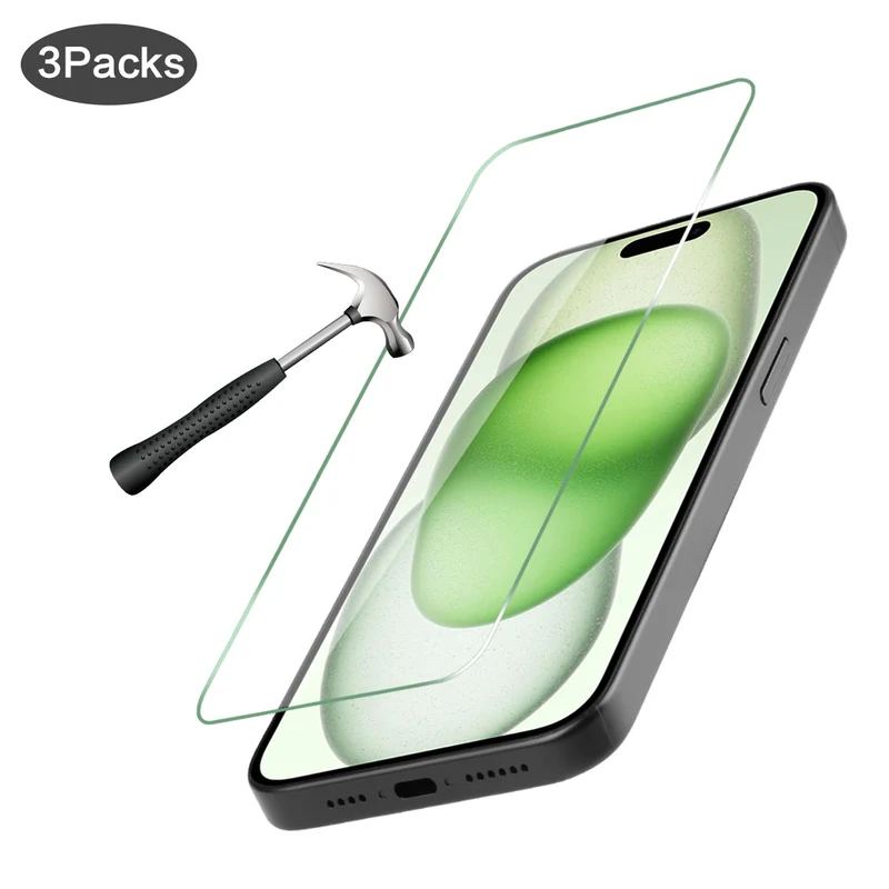Pack de 3 Verres Trempes Iphone 15 PLUS