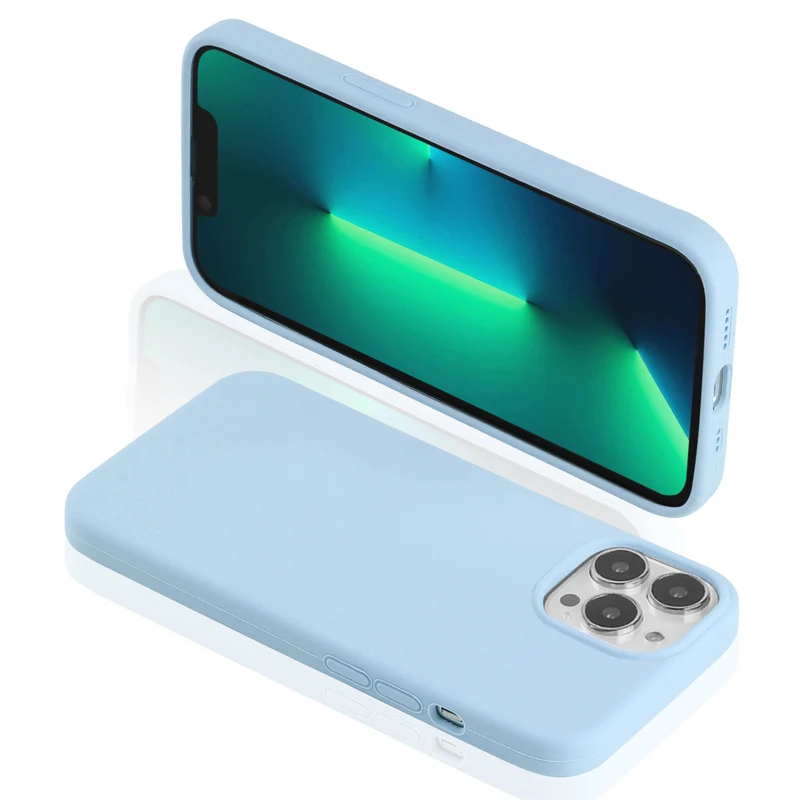 Coque pour Iphone 13PRO Rigide en Silicone - Bleu