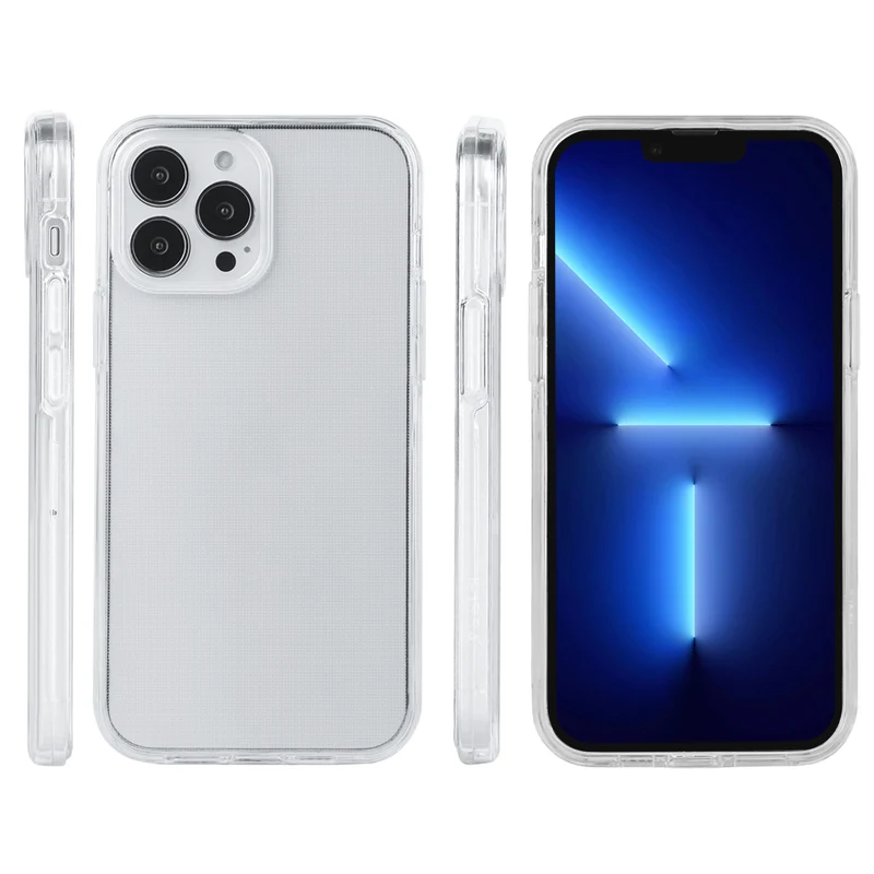 Coque pour Iphone 13PRO Max- 2 en 1 (contour Silicone et Coque pour en Dur)