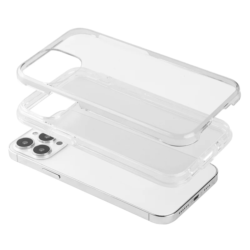 Coque pour Iphone 13PRO Max- 2 en 1 (contour Silicone et Coque pour en Dur)