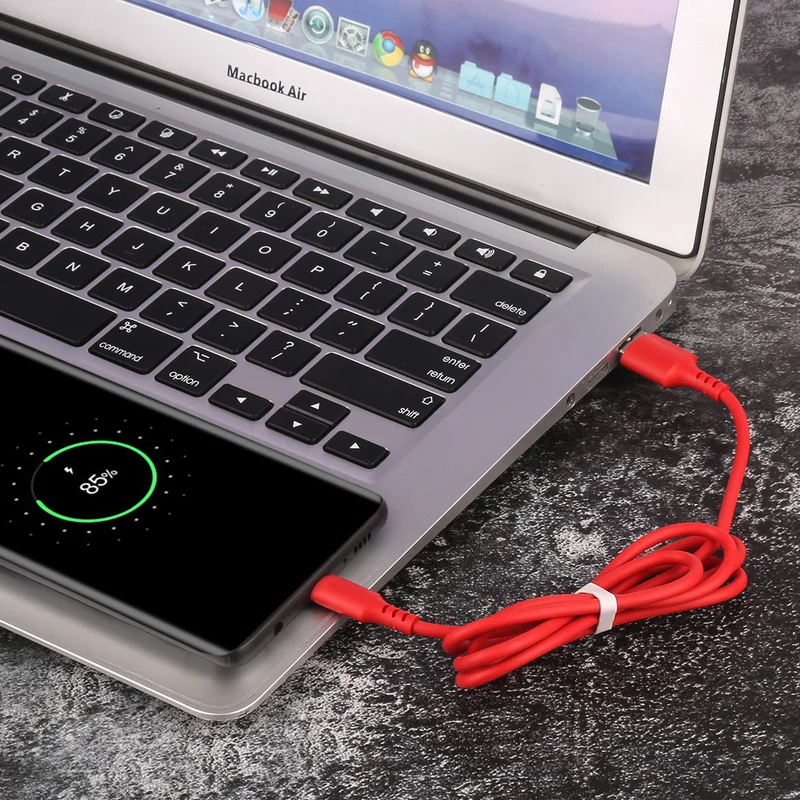 Chargeur USB Usb-C / Samsung 1,50 Mètre - Rouge