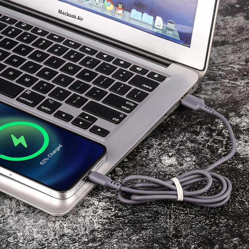 Chargeur USB vers Lightening / Iphone 1,50 Mètre - Gris