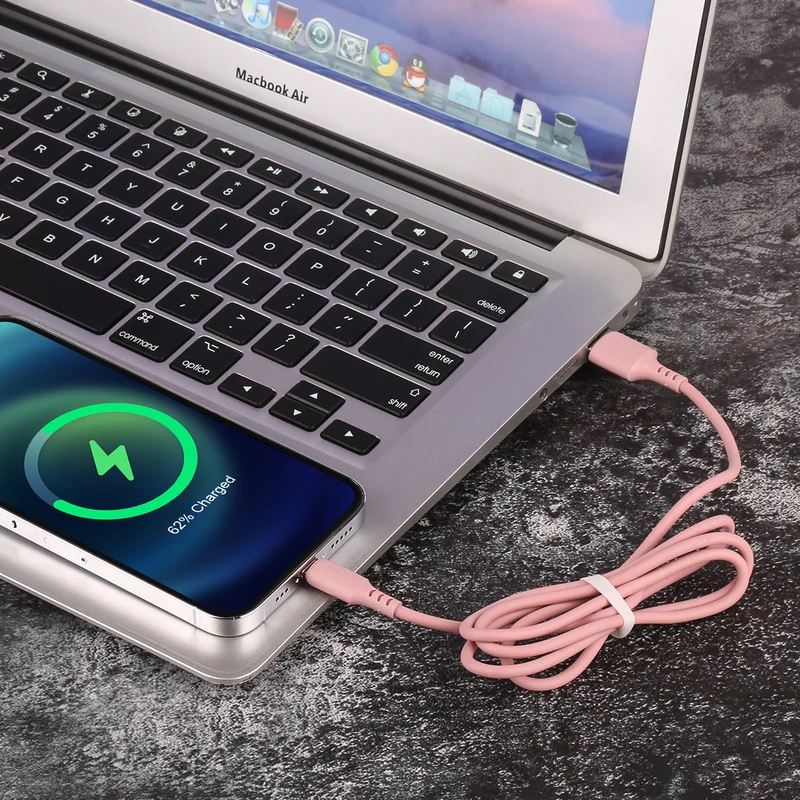 Chargeur USB vers Lightening / Iphone 1,50 Mètre - Rose