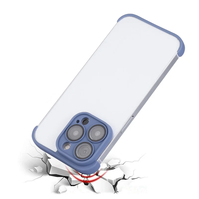 COQUE ADHESIVE iPHONE 14 PRO - Contour Bleu